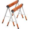 imageBORA Workhorse XT Saw Horses 2 Pack Folding Heavy Duty Adjustable Height Sawhorse Pair with Adjustable Legs Heavy Duty Saw horse for Contractors Portable Workbench wBuilt in Bottle opener PM3360T