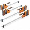 imageBora 4 Piece Parallel Clamps for Woodworking Clamps 4 Pack 2 x 24 inch plus 2 x 31 inch Parallel Clamp Spreader Set Bar Clamp 1100 Lbs clamping force Bar Clamp Set 571550I2 x 18 in  2 x 24 in Woodworking Clamps
