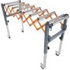 imageBora Portamate Adjustable Conveyor Roller Stand Infeed  Outfeed Support Expandable Gravity Conveyor 300 lbs Weight Capacity Locking Swivel Castor Wheels PM2700Roller