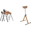 imageBora Portamate Speedhorse Sawhorse Pair Two Pack Table Stand with Folding Legs Metal Top for 2x4 Heavy Duty Pro Bench Saw Horse for Woodworking Carpenters Contractors PM4500TOrangePM4500T