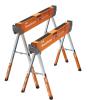 imageBora Portamate Speedhorse XT Sawhorse Pair Two pack 3036 inch height adjustable Legs Metal Top for 2x4 Heavy Duty Pro Bench Saw Horse for Contractors Carpenters  PM4550TOrangeSawhorse