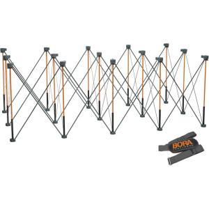 imageBORA Centipede CT6 36 inch Tall Portable Folding Workstand with Carry Strap Collapsible Workbench Construction table Support Sawhorse 2Ft X 4Ft 36 inch work height 2500lb weight capacity4ft x 8ft Stand