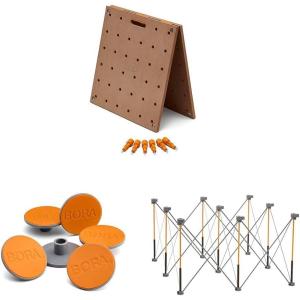 imageBORA Centipede Folding Table Top for Bora Centipede Work Stand Saw Horses  24 Inch x 48 Inch  Includes Wood Top  6 QuickTwist Locks for a Portable Quick Setup Work Table or Workbench CT22N BrownWorkbench Table Top