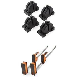 imageBORA Parallel Clamp Blocks 4Pack  Bora Parallel Clamp Set 50quot 2 Pack of 50 inch Parallel Clamps for Woodworking with RockSolid Even Pressure 571150T