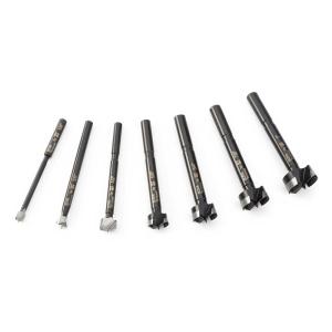 imageBORA Woodworking Tools 7Piece Tempest Forstner Bit Set for Wood with Wooden Case  14quot to 1quot Diameter Drill Bits  Precision Ground Cutting Edge for Power Tools ampamp Drill Press BFB0098677 Pc Set