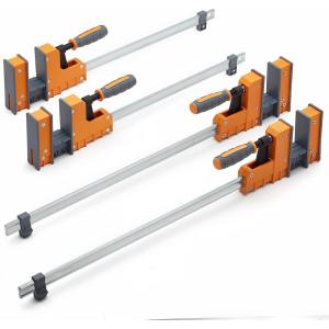 imageBora 4 Piece Parallel Clamps for Woodworking Clamps 4 Pack 2 x 24 inch plus 2 x 31 inch Parallel Clamp Spreader Set Bar Clamp 1100 Lbs clamping force Bar Clamp Set 571550I2 x 18 in  2 x 24 in Woodworking Clamps