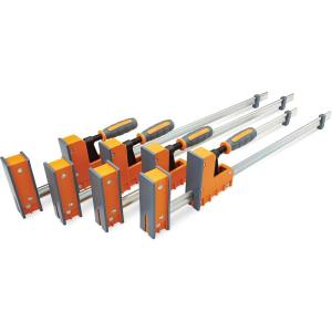 imageBora 4 Piece Parallel Clamps for Woodworking Clamps 4 Pack 2 x 24 inch plus 2 x 31 inch Parallel Clamp Spreader Set Bar Clamp 1100 Lbs clamping force Bar Clamp Set 571550I2 x 24 in  2 x 31 in Woodworking Clamps