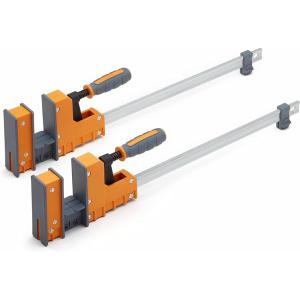 imageBORA 24quot Parallel Clamp Set 2 Pack of Woodworking Clamps with RockSolid Even Pressure 571124T18