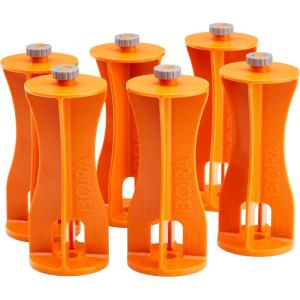 imageBORA Centipede 6Piece Risers Set Accessory for BORA Centipede Work Stands Increase Working Height CA0506 Orange6Piece Risers Set