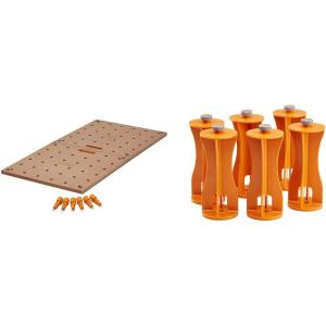 imageBORA Centipede Workbench Table Top  Bora Centipede 6Piece Risers Set20mm Dog Hole Table Top  Risers Set