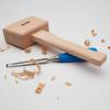 imageWooden Mallet 4  Bora 540049 The WellBalanced Beechwood Woodworking Mallet Thats Ideal for Solid DamageFree Striking
