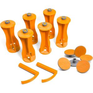 imageBora Centipede Workstand Compatible Riser Kit for Folding Table  Accessories for Sawhorse Work Bench  6x Risers 6x NonSlip Grips and 2xTool Storage Hooks for Workshop Portable Table CAK2015