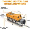imageBORA Pro Compact Pocket Hole Jig 3 inch Face Clamp amp 50pc Screw Set Auto Adjust Drill Guide Durable Pocket Hole Jig Kit for Woodworking amp Tight Spaces  For Materials 12 inch to 112 inch ThickJig w 50pc Screw Set